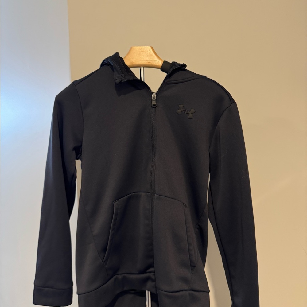 Under Armour Jet Black Zip-Up Jacket
